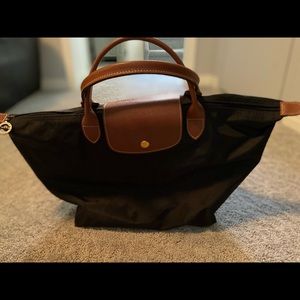 Never used black Longchamp bag
